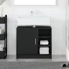 Image de vidaXL Meuble sous lavabo ChÃªne Noir 63x29x55 cm Bois d'ingÃ©nierie