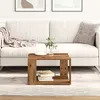 Image de Vidaxl Table Basse Bois Ancien 51,5x51,5x30 Cm Bois AgglomÃ©rÃ©