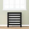 Image de vidaXL Couvercle de Radiateur ChÃªne Noir 78x20x82 cm Bois d'IngÃ©nierie