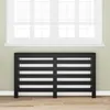 Image de vidaXL Couverture de Radiateur ChÃªne Noir 149x20x82 cm Bois IngÃ©nierie