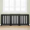 Image de vidaXL Couvre-Radiateur ChÃªne Noir 205x21.5x83.5 cm Bois structurÃ©