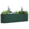 Image de Vidaxl Jardin SurÃ©levÃ© Vert 320x80x81 Cm En Acier GalvanisÃ©