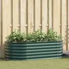 Image de JardiniÃ¨re SurÃ©levÃ©e Verte Vidaxl 160x80x44 Cm Acier GalvanisÃ©