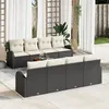 Image de Vidaxl Ensemble De CanapÃ© De Jardin 9 PiÃ¨ces Avec Coussins En Rotin Noir Et Acacia