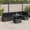 Image de Vidaxl Ensemble De CanapÃ© De Jardin 7 Pcs Noir 100 X 55 X 73 Cm