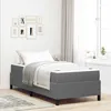 Image de vidaXL Cadre de lit Gris clair 90 x 200 cm Tissu en velours cÃ´telÃ©