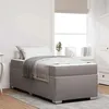 Image de vidaXL Cadre de lit Autre Taupe 90 x 190 cm tissu