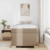 Image de vidaXL Cadre de lit Cappuccino 90 x 200 cm Faux cuir