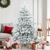 Image de vidaXL Arbre de NoÃ«l Artificiel Moderne Ã  CharniÃ¨res FlockÃ© avec Neige