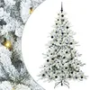 Image de vidaXL Sapin de NoÃ«l Artificiel Ã  Branches ArticulÃ©es Blanc 210 cm PVC