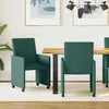 Image de vidaXL Chaise de salle Ã  manger 2 pcs Vert foncÃ© 57 x 66 x 94 cm tissu