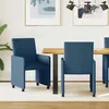 Image de vidaXL Chaise de salle Ã  manger 2 pcs Bleu 57 x 66 x 94 cm tissu