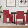 Image de vidaXL Chaises de salle Ã  manger 2 pcs Rouge bordeaux 57 x 66 x 94 cm
