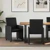 Image de vidaXL Chaises de salle Ã  manger 2 pcs Noir 57 x 66 x 94 cm Faux cuir