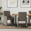 Image de vidaXL Chaises de salle Ã  manger 2 pcs Gris foncÃ© 57 x 66 x 94 cm