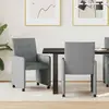 Image de vidaXL Chaises de salle Ã  manger 2 pcs Gris clair 58 x 65 x 94 cm