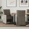 Image de vidaXL Chaises de salle Ã  manger 2 pcs Gris foncÃ© 58 x 67 x 97 cm