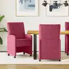 Image de vidaXL Chaises de salle Ã  manger 2 pcs Rouge bordeaux 58 x 67 x 97 cm