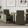 Image de vidaXL Chaises de salle Ã  manger 2 pcs Vert armÃ©e 57 x 67 x 98 cm