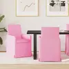 Image de vidaXL Chaises de salle Ã  manger 2 pcs Rose 57 x 67 x 95 cm tissu