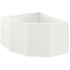 Image de Vidaxl JardiniÃ¨re D'angle Blanc 60 X 60 X 35 Cm Acier