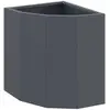 Image de Vidaxl JardiniÃ¨re D'angle Anthracite 30 X 30 X 35 Cm Acier