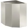Image de Vidaxl JardiniÃ¨re D'angle Argent 30 X 30 X 35 Cm Acier Inoxydable