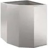 Image de Vidaxl JardiniÃ¨re D'angle Argent 45 X 45 X 50 Cm Acier Inoxydable