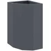 Image de Vidaxl JardiniÃ¨re D'angle Anthracite 30 X 30 X 50 Cm Acier