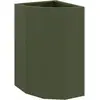 Image de Vidaxl JardiniÃ¨re D'angle Vert Olive 30 X 30 X 50 Cm Acier
