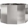 Image de Vidaxl JardiniÃ¨re Argent 60 X 60 X 35 Cm Acier Inoxydable