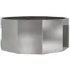 Image de Vidaxl JardiniÃ¨re Argent 120 X 120 X 50 Cm Acier Inoxydable