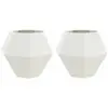 Image de Vidaxl JardiniÃ¨re 2 Pcs Blanc 100 X 100 X 80 Cm Acier