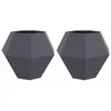 Image de Vidaxl JardiniÃ¨re 2 Pcs Anthracite 100 X 100 X 80 Cm Acier