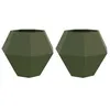 Image de Vidaxl JardiniÃ¨re 2 Pcs Vert Olive 100 X 100 X 80 Cm Acier
