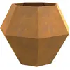 Image de Vidaxl JardiniÃ¨re 2 Pcs RouillÃ© 100 X 100 X 80 Cm