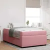 Image de vidaXL Cadre de lit avec matelas Autre Rose 120 x 190 cm Velours