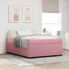 Image de vidaXL Cadre de lit avec matelas Rose 160 x 200 cm Velours