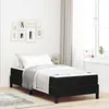 Image de vidaXL Lit boxspring avec matelas Noir 100 x 200 cm Velours