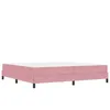Image de vidaXL Lit boxspring avec matelas Rose 200 x 200 cm Velours
