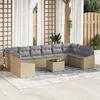 Image de Set De CanapÃ©s De Jardin Vidaxl Ensemble De 11 Gris Cadre En MÃ©tal