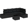Image de vidaXL Ensemble de 6 CanapÃ©s de Jardin avec Coussins Beige en Poly Rattan