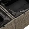 Image de Vidaxl Ensemble De CanapÃ© De Jardin 7 PiÃ¨ces Avec Coussins Gris En Rotin Poly