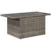 Image de CanapÃ©s De Jardin Vidaxl 7 PiÃ¨ces Avec Coussins Gris Rattan, CanapÃ© De Jardin 2 Places Vidaxl Avec Rangement Et Coussins Gris Rattan