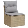 Image de Vidaxl Ensemble De CanapÃ© De Jardin Ensemble De 5 Beige, Gris Clair
