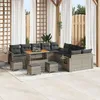 Image de Vidaxl Ensemble De CanapÃ© De Jardin 14 Pcs Gris Et Gris FoncÃ© Grand