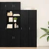Image de vidaXL Meuble Haut ChÃªne Noir 40x42,5x185 cm Bois d'ingÃ©nierie