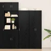 Image de vidaXL Buffet en chÃªne noir 50x42.5x185 cm en bois reconstituÃ©