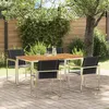 Image de Set De Salle Ã Manger Jardin 5 PiÃ¨ces En Bois Massif D'acacia Vidaxl, Table Ã Manger ExtÃ©rieure 150x90x75 Cm En Acacia Massif Vidaxl