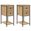 Image de Vidaxl Cabinet De Chevet 2 Pcs ChÃªne Artisanal 32 X 42 X 70 Cm